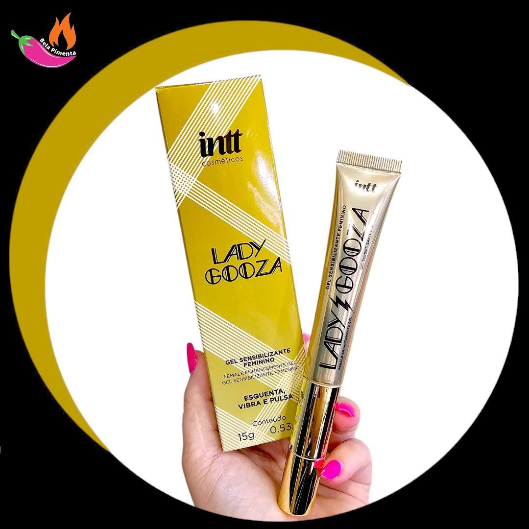Lady Gooza Gel Excitante e Sensibilizante c/ Ponta Vibratoria