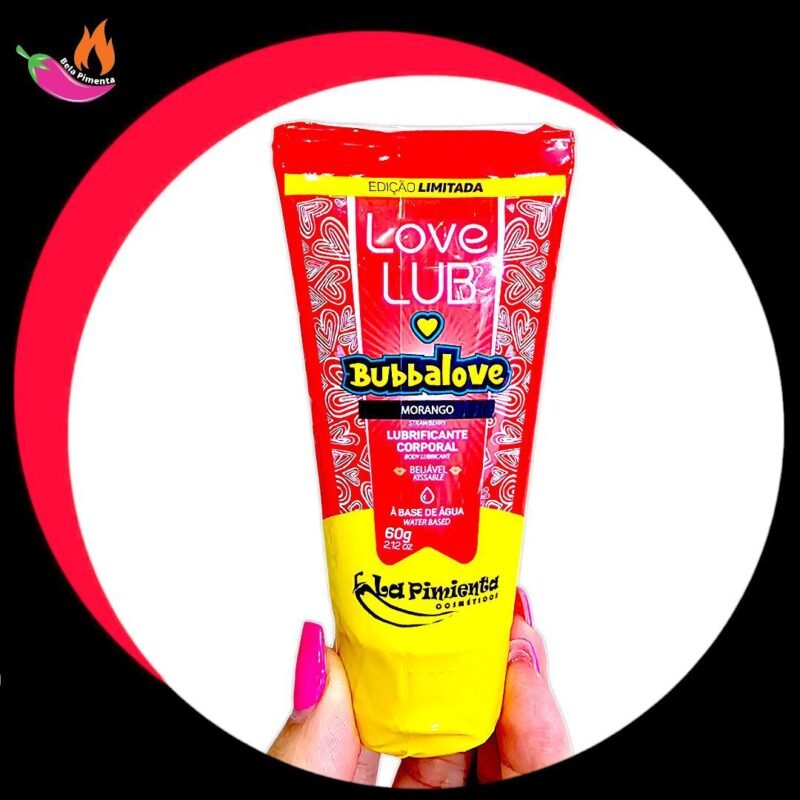 Lubrificante Love Lub Bubbalove Morango 60g
