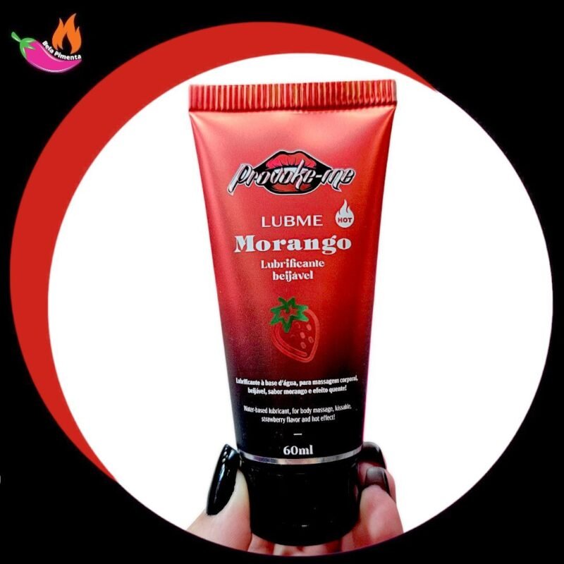 Lubrificante Beijavel Lubme Morango Hot 60ml