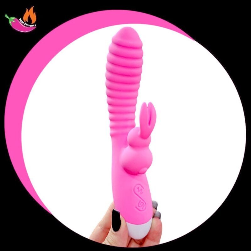 Vibrador Ponto G e Clitoris Rabbit Roger Rosa