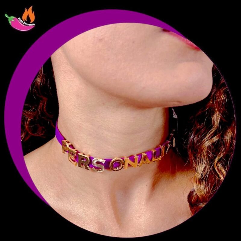 Chocker Personalizada Uva - Tamanho Unico ( 6 letras)