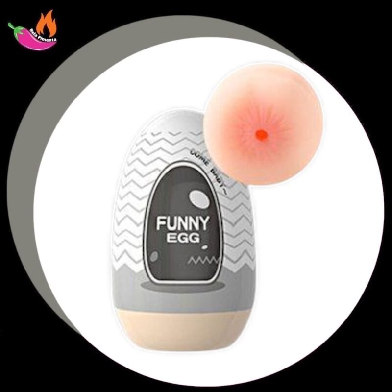 Masturbador Egg Funny Cyberskin Anus - Preto