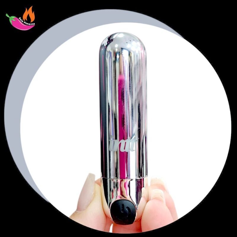 Vibrador Bullet Color Prata Abs 10 Vibrações