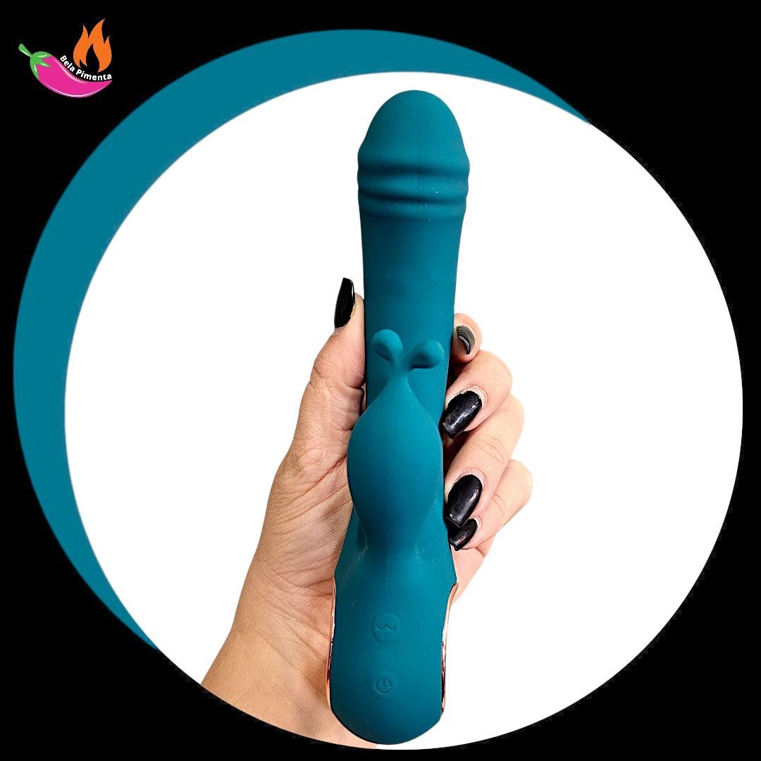 Vibrador Rabbit Ponto G Lilico Verde - Imagem 3