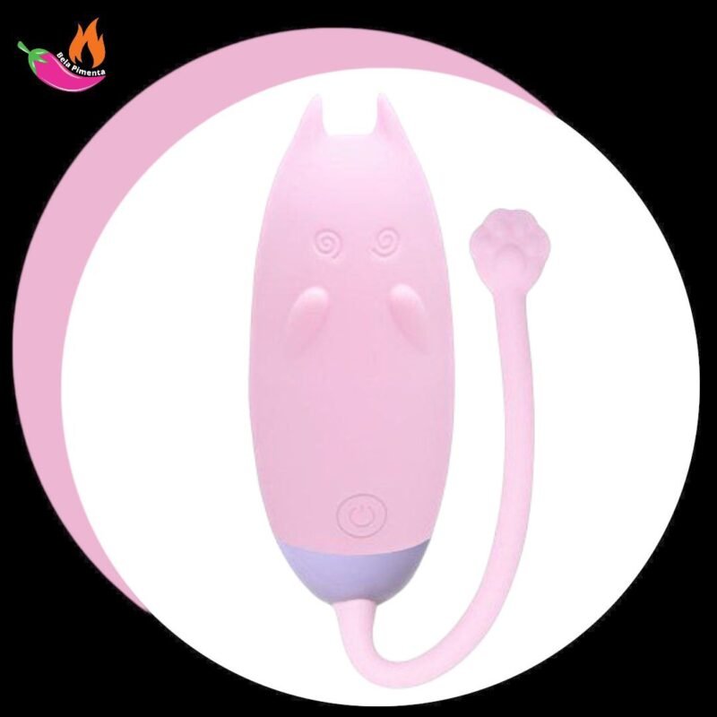 Vibrador Bullet Meow com Controle - Rosa Claro