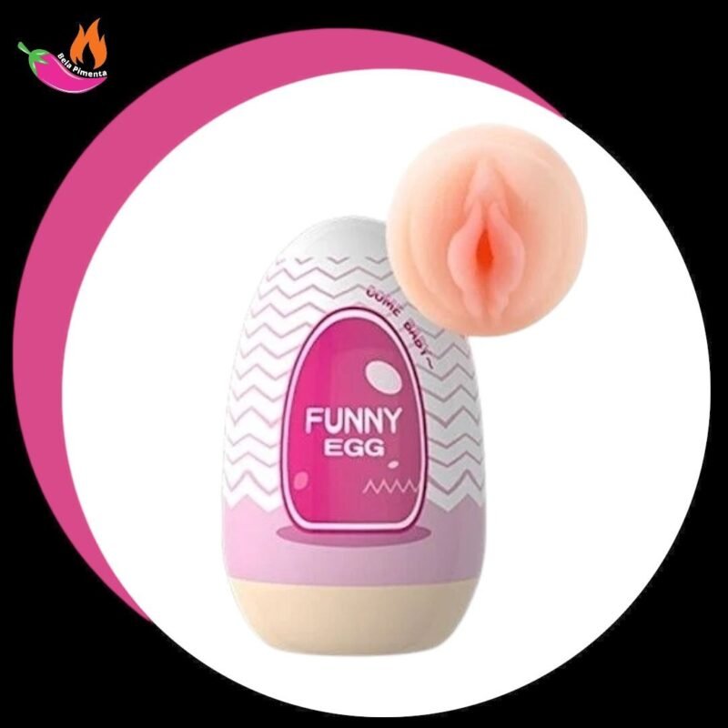 Masturbador Egg Funny Cyberskin Vagina - Rosa