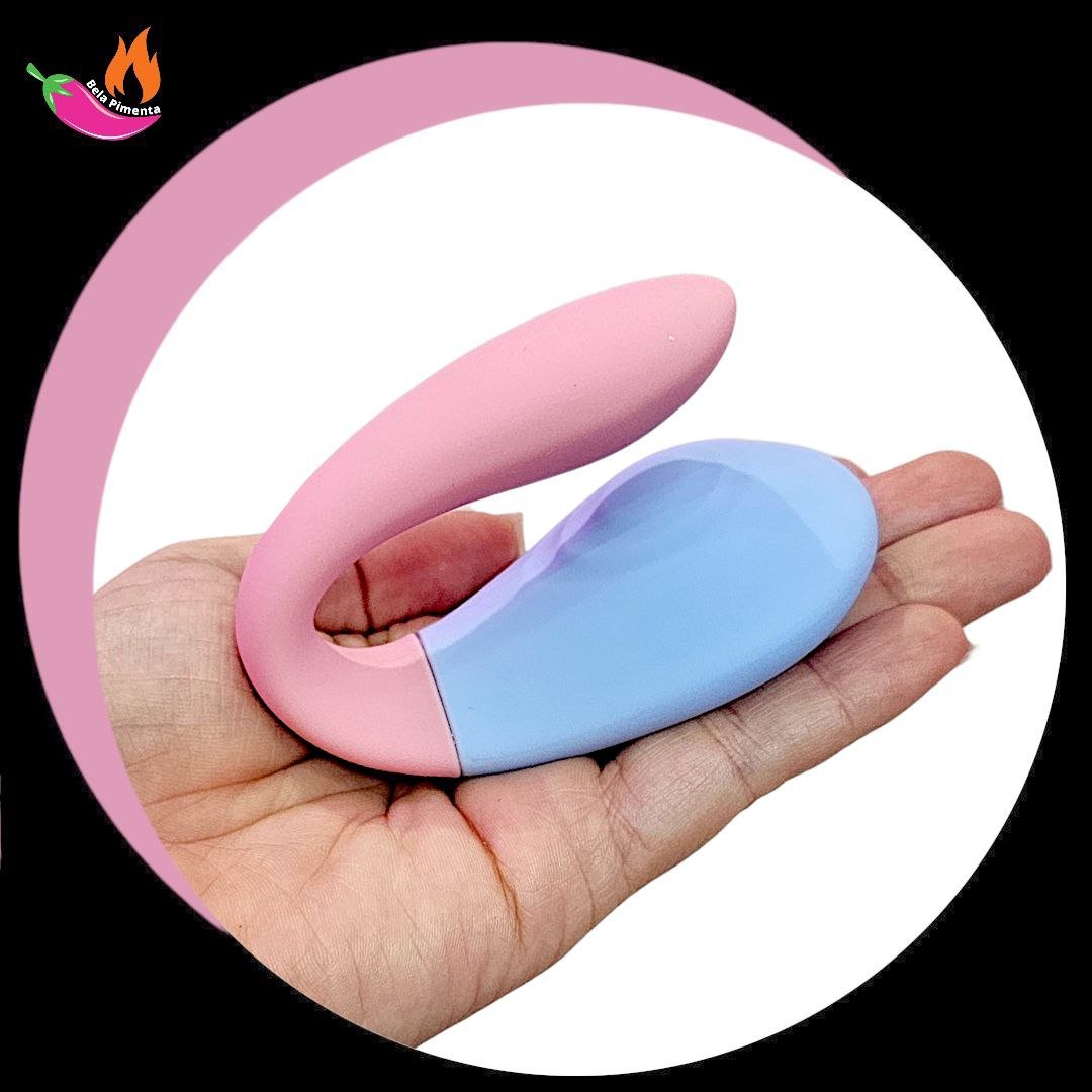 Vibrador de Casal Explore Joy com Controle - Rosa e Azul - Imagem 4