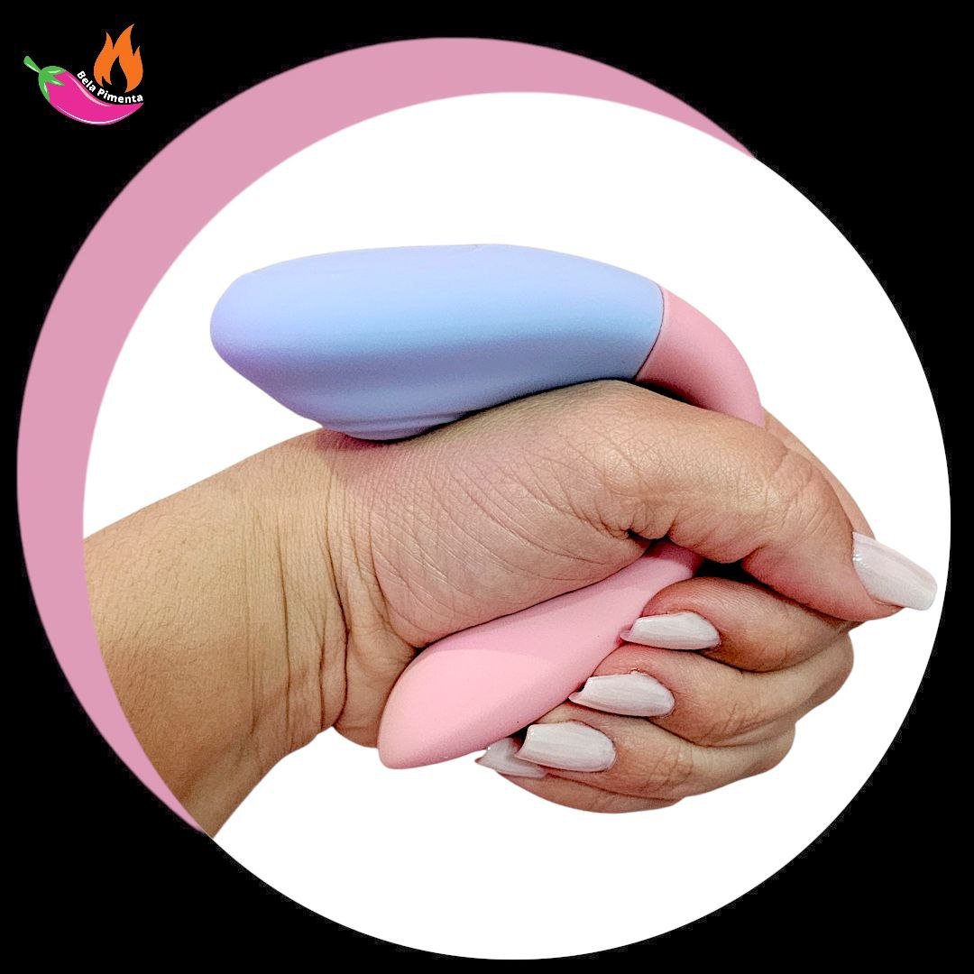 Vibrador de Casal Explore Joy com Controle - Rosa e Azul - Imagem 5