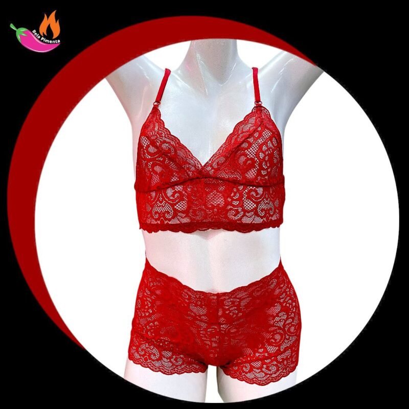 Babydoll Mini Ayla Vermelho - G