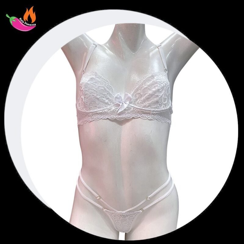 Conjunto Ingrid Renda Branco - M