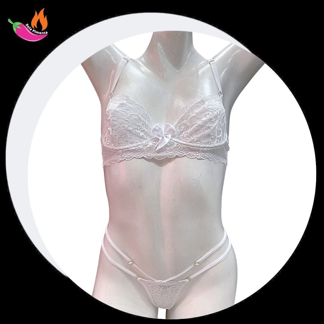 Conjunto Ingrid Renda Branco - M