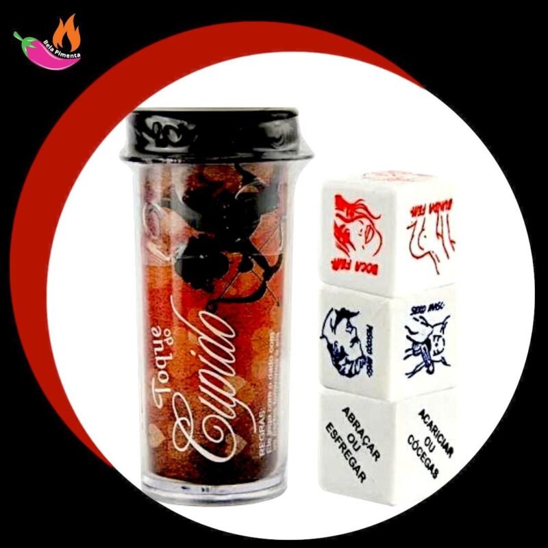 Cubo Hetero Toque do Cupido Acao e Parte do Corpo - 3 dados