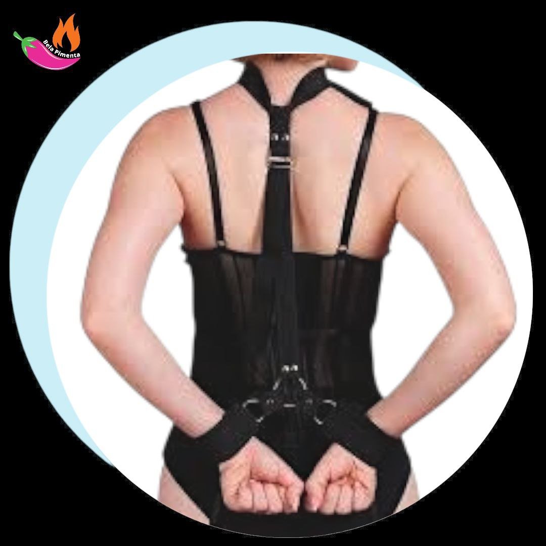 Kit Bondage Algema para Pulso e Pescoço Sado BDSM