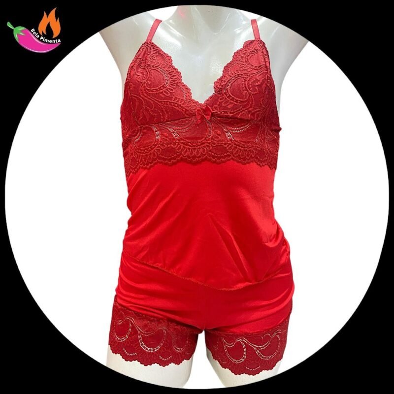 Babydoll Caliente M - Vermelho