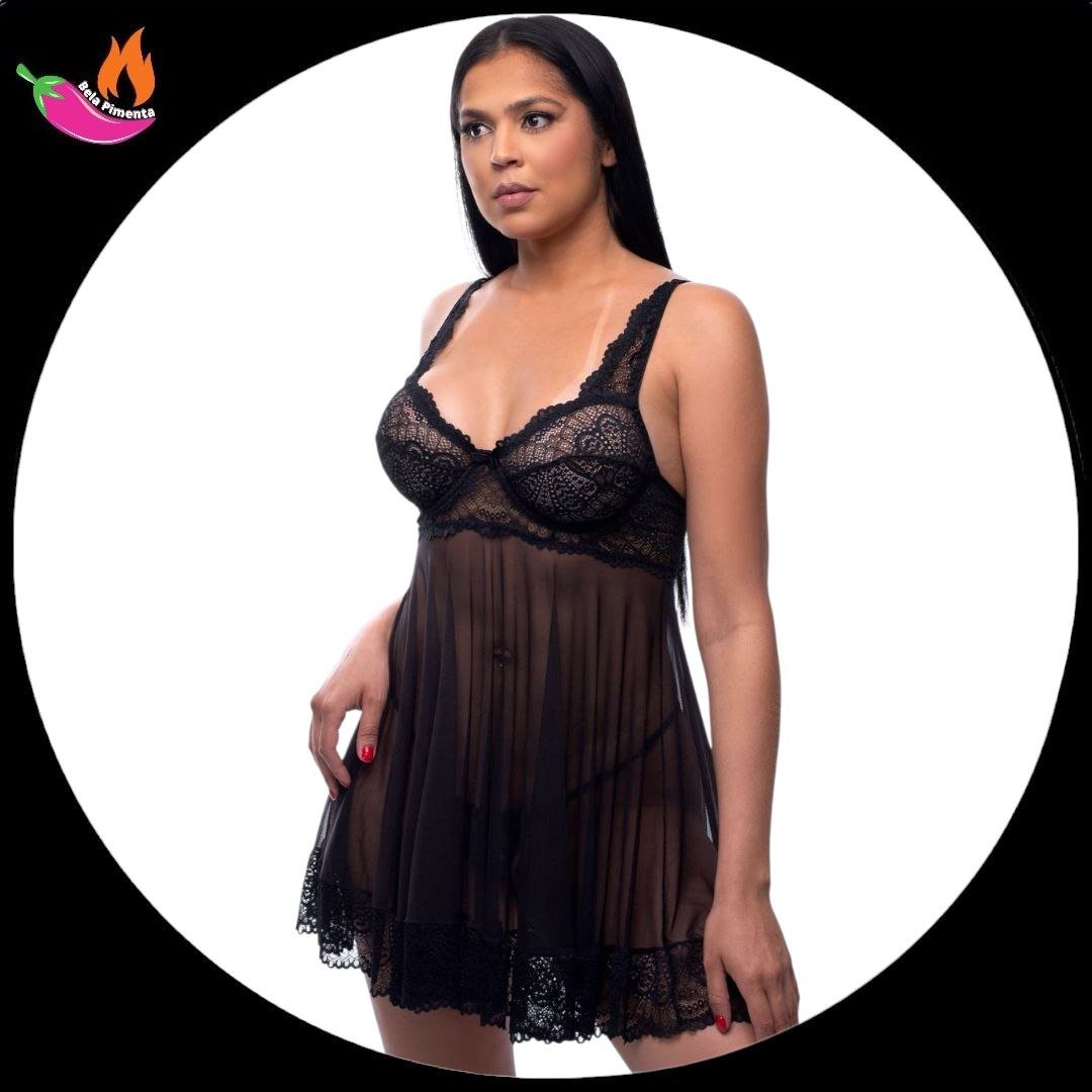 Camisola Sheron  Sem Bojo Preto - GG