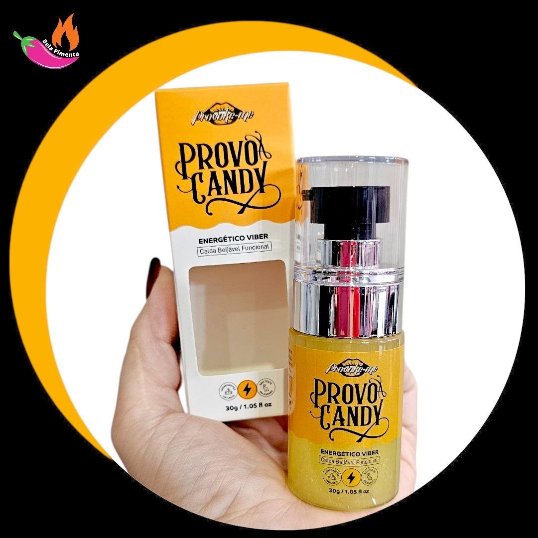Gel Beijavel Calda Refrescante Provo Candy Energético Viber 30g - Imagem 4