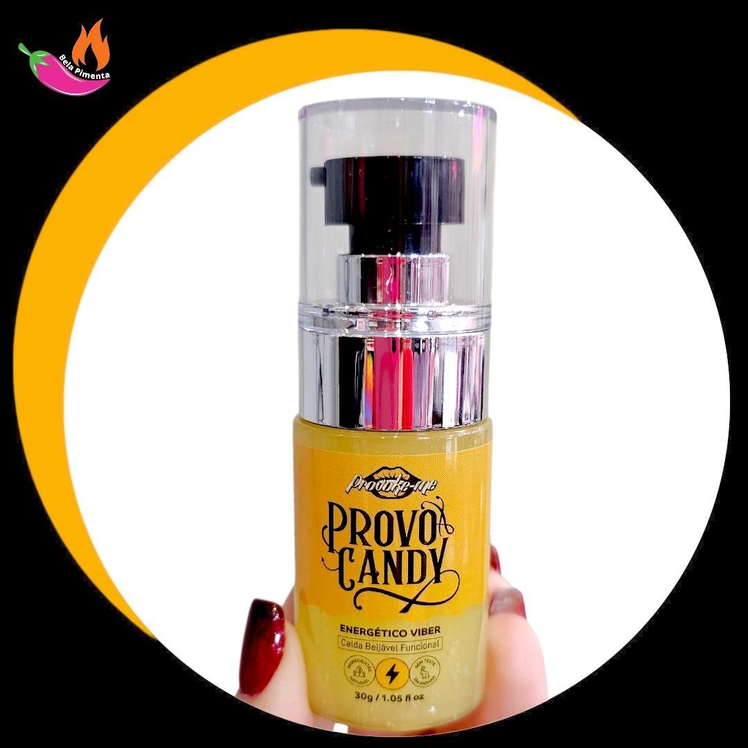 Gel Beijavel Calda Refrescante Provo Candy Energético Viber 30g - Imagem 2
