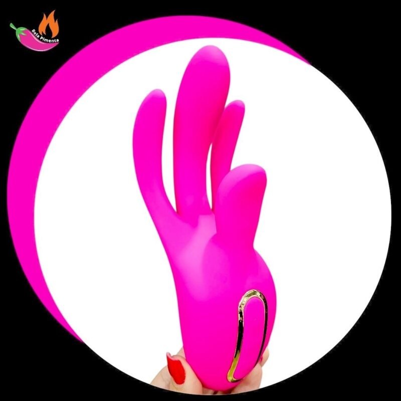 Vibrador Ponto G e Clitóris Maozinha Rosa Pink