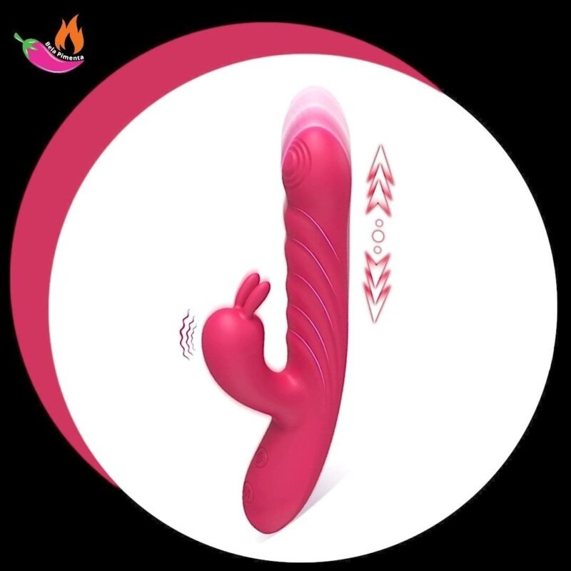 Vibrador Ponto G e Clitoris Sobe e Desce Truck Rosa