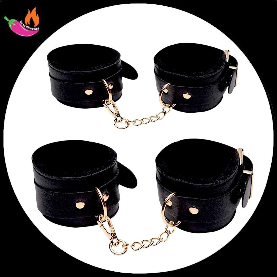 Kit Sado Bondage BDSM 10 Peças – Preto - Imagem 2