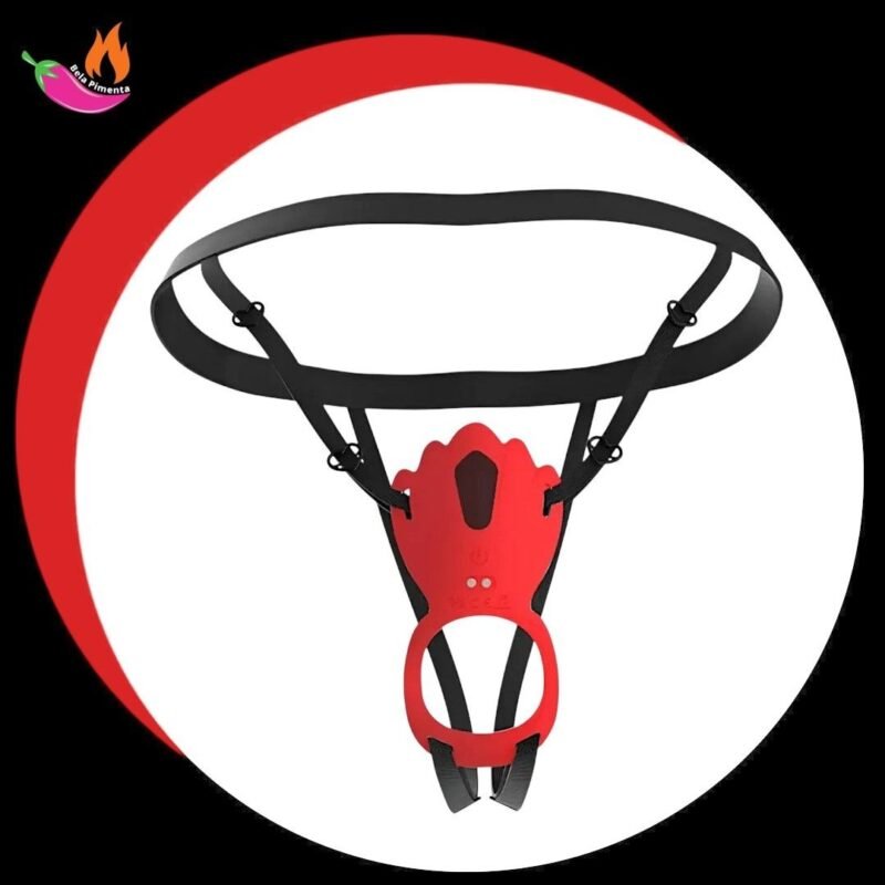 Vibrador com Calcinha Borboleta Paraguaia Vermelha com Controle