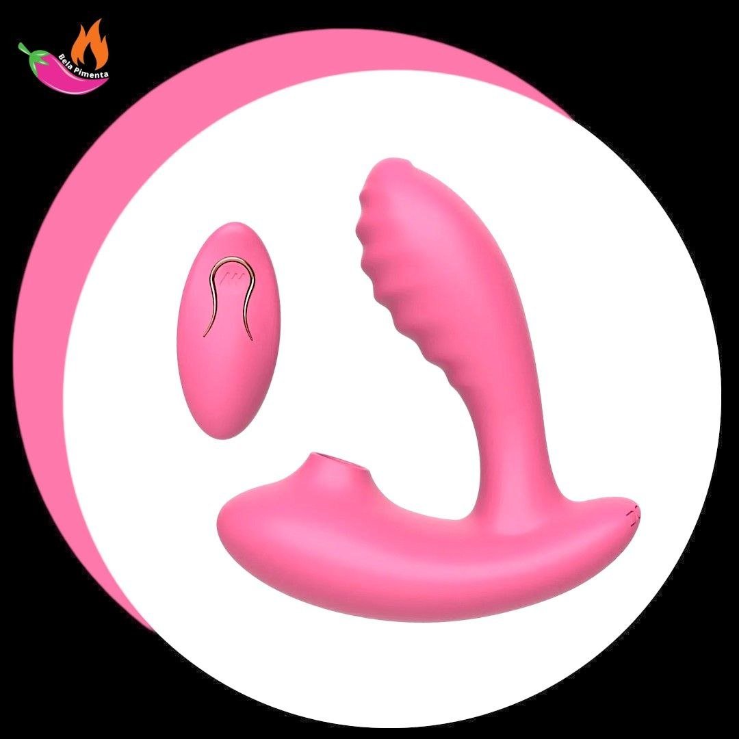 Vibrador Pulsador e Sugador de Clitoris Grey Pink