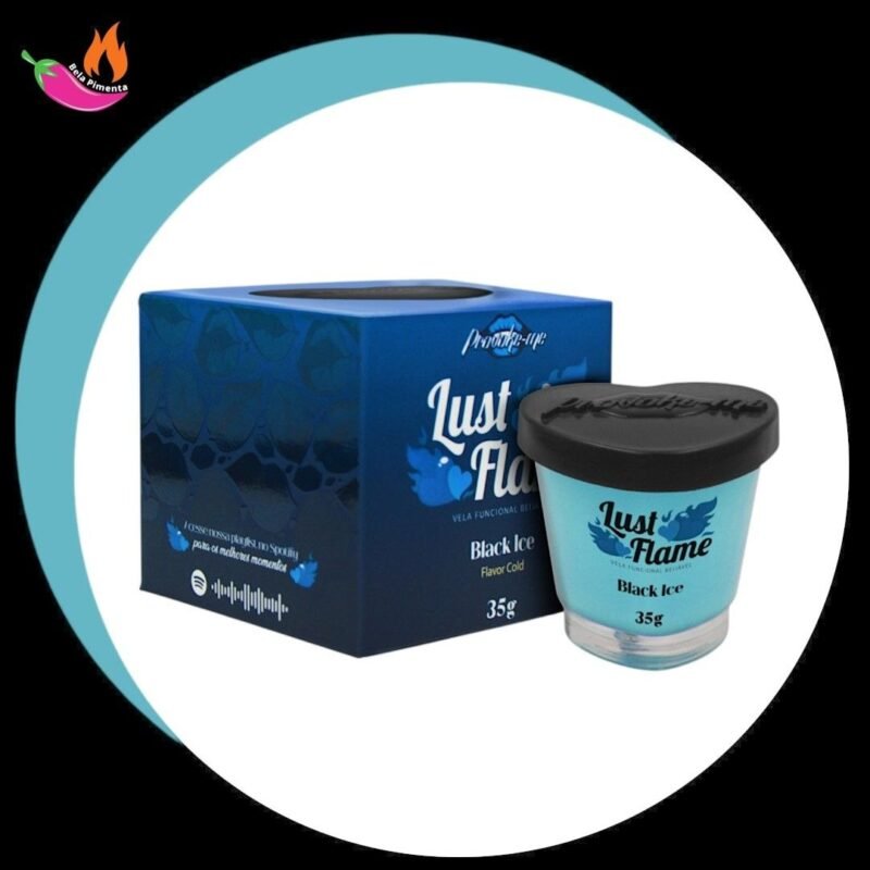 Vela de Massagem Beijável Lust Flame Black Ice 35g