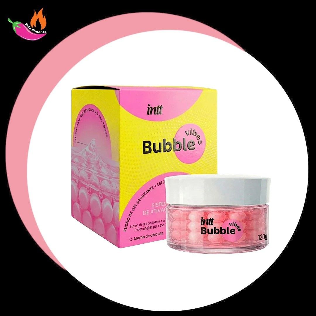 Gel Bubble Vibes 3 em 1  - Vibra, Esquenta, Excitante - Intt 120g