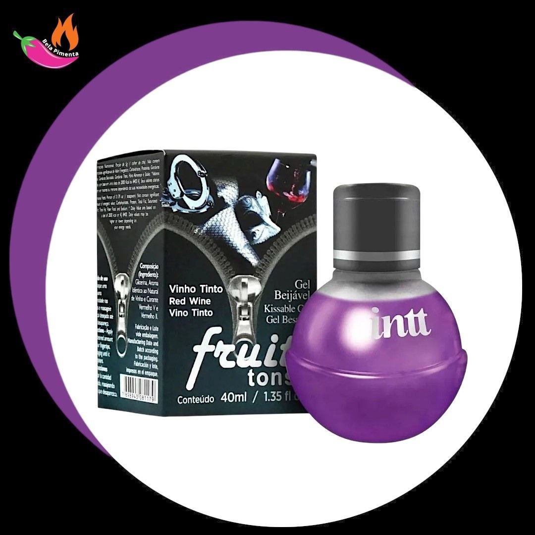 Gel Beijavel Fruit Vinho Tinto 50 Tons 40ml Intt