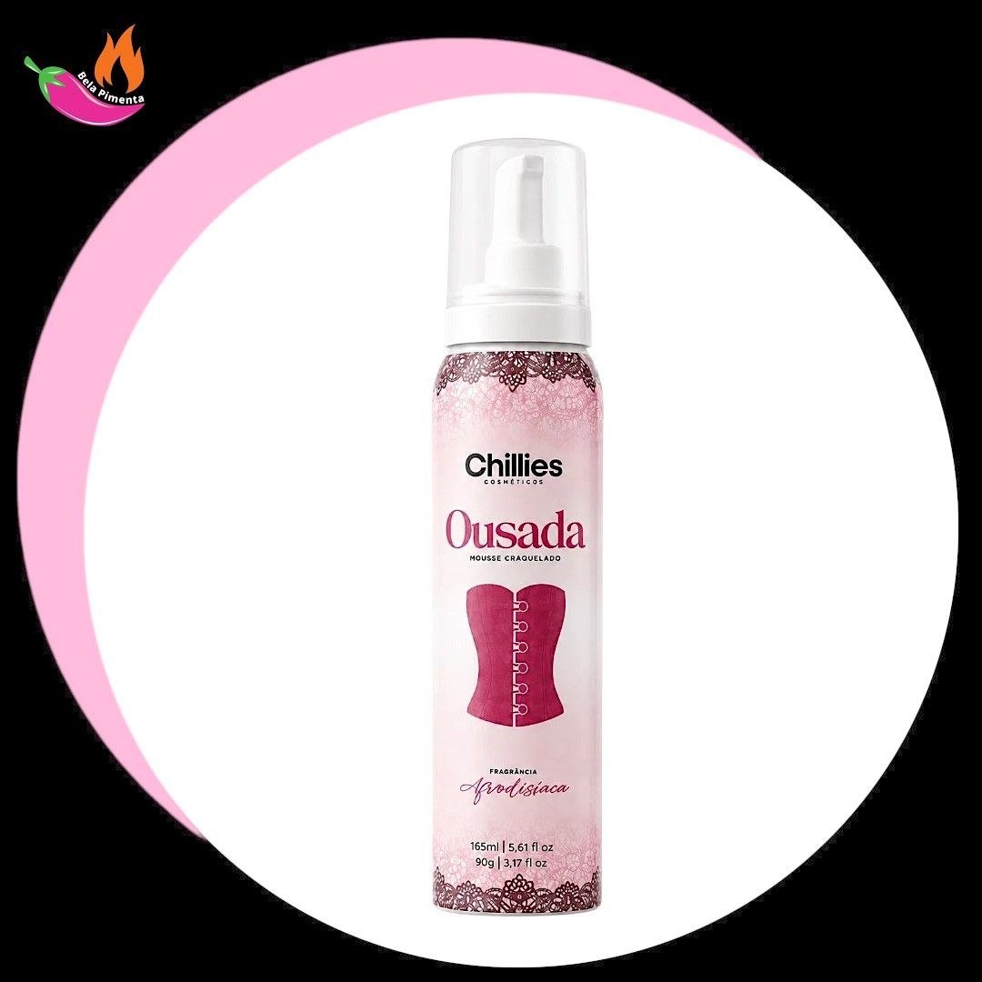 Ousada Mousse Craquelado para Massagem e Corporal - Hidratante 166ml - Chillies